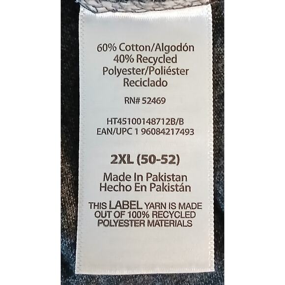 Holiday Time Graphic Naughty Nice I Tried T-Shirt Men's XXL Gray - Picture 5 of 7